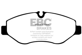 EBC DP61926 FITS: 07+ Dodge Sprinter 2500 Greenstuff Front Brake Pads Brake Pads Performance