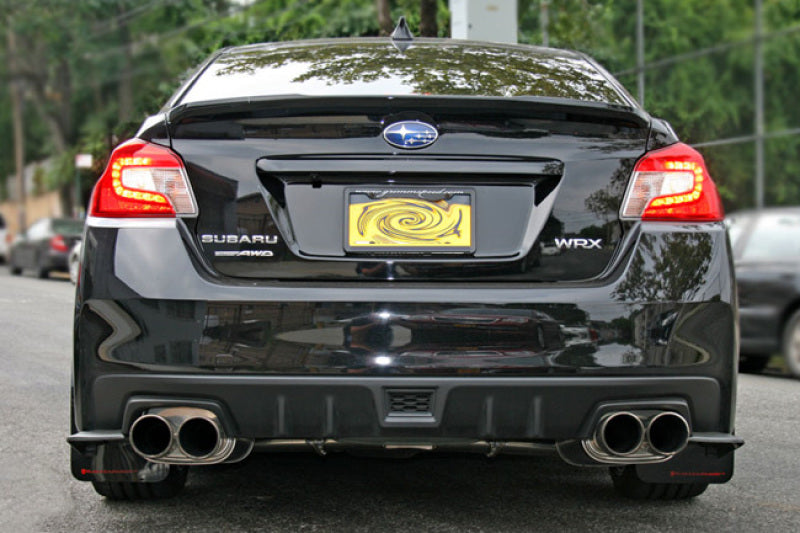 Rally Armor MF32-UR-BLK/BL-X FITS: 15-21 Subaru WRX/STI Black Mud Flap Blue Altered Font Logo Mud Flaps