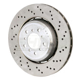 SHW Performance BFR42852 FITS: -SHW 08-13 BMW M3 4.0L Right Front Cross-Drilled Lightweight Brake Rotor Brake Rotors Drilled