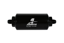 Load image into Gallery viewer, Aeromotive 12347 FITS: In-Line Filter (AN-6 Male) 10 Micron Fabric Element Bright Dip Black Finish Fuel Filters