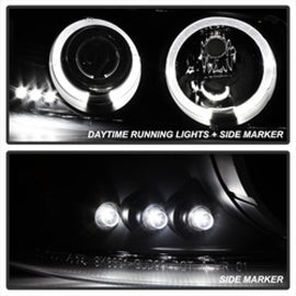 SPYDER 5078292 FITS: GMC Sierra 1500/2500 99-06 Projector Headlights LED Halo LED Blk Smke PRO-YD-CDE00-HL-BSM Headlights