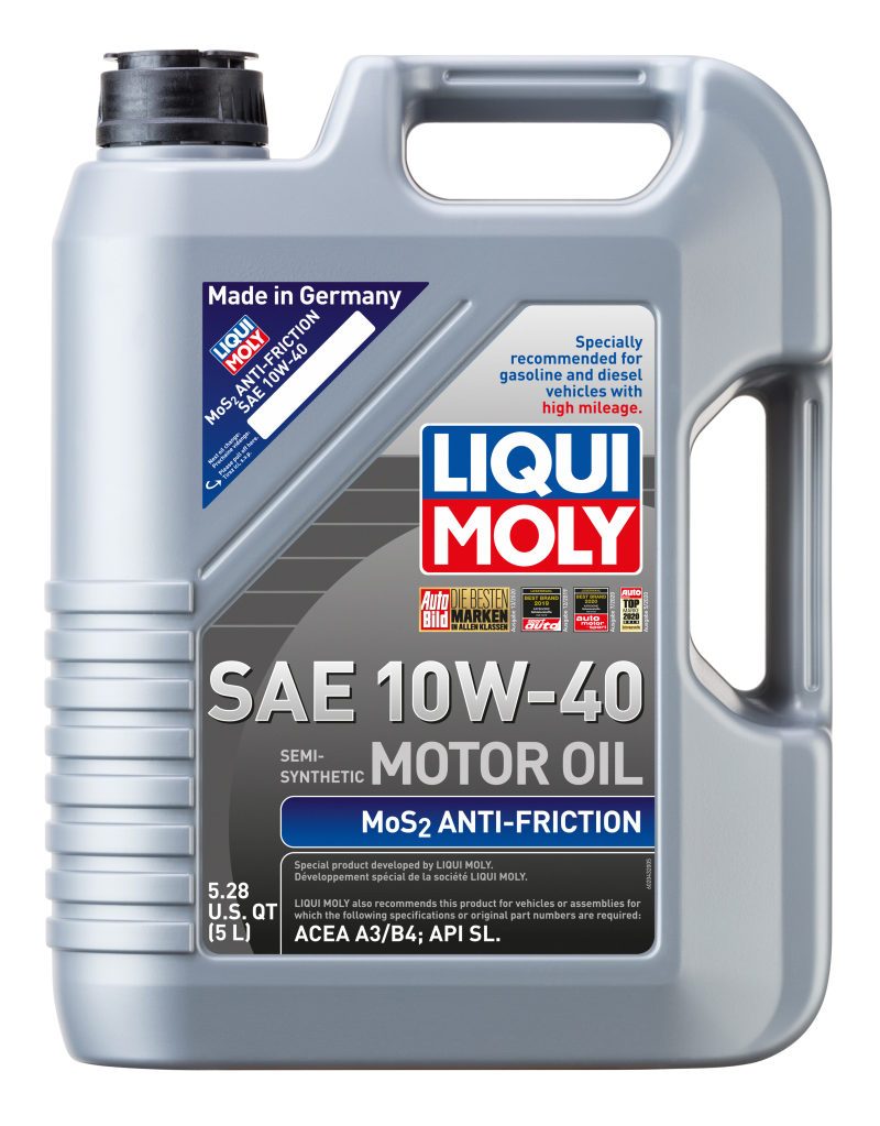 LIQUI MOLY 2043 FITS: 5L MoS2 Anti-Friction Motor Oil 10W40 Motor Oils