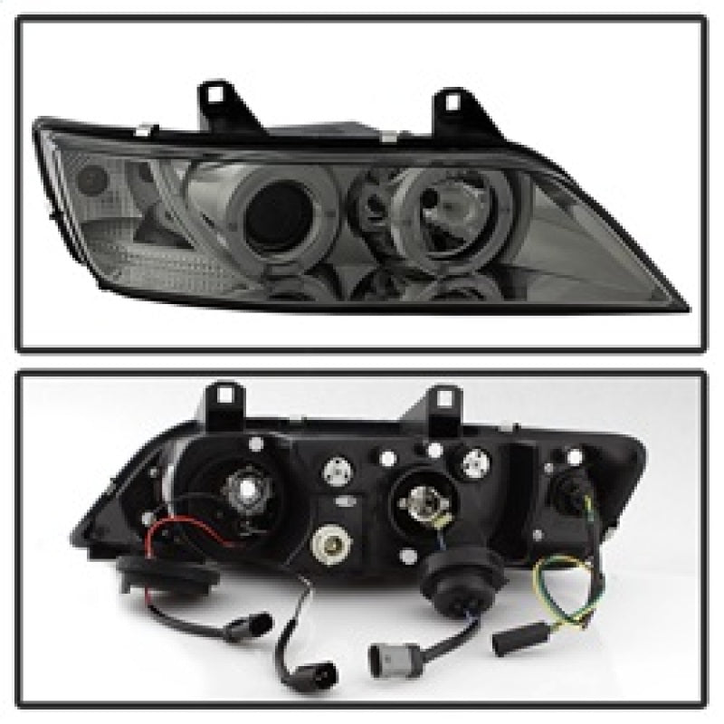 SPYDER 5009104 FITS: BMW Z3 96-02 Projector Headlights LED Halo Smoke High H1 Low H1 PRO-YD-BMWZ396-HL-SM Headlights