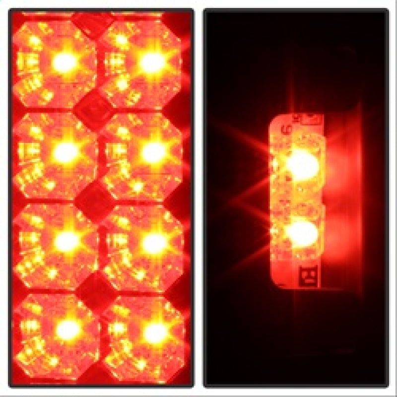 SPYDER 5078179 FITS: Ford F150 side 97-03/F250 Super Duty 99-07 LED Tail Lights Blk Smke ALT-YD-FF15097-LED-BSM Tail Lights