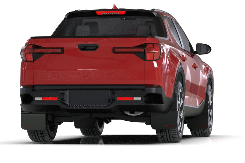 Rally Armor MF78-UR-BLK-GRY FITS: 22-25 Hyundai Santa Cruz Black Mud Flap w/Grey Logo Mud Flaps