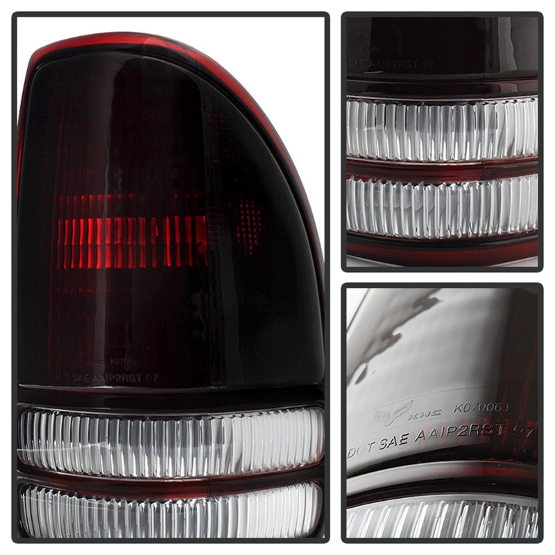 SPYDER 9028762 FITS:xTune Dodge Dakota 1997-2004 OEM Style Tail Lights -Red Smoked ALT-JH-DDAK97-OE-RSM Tail Lights