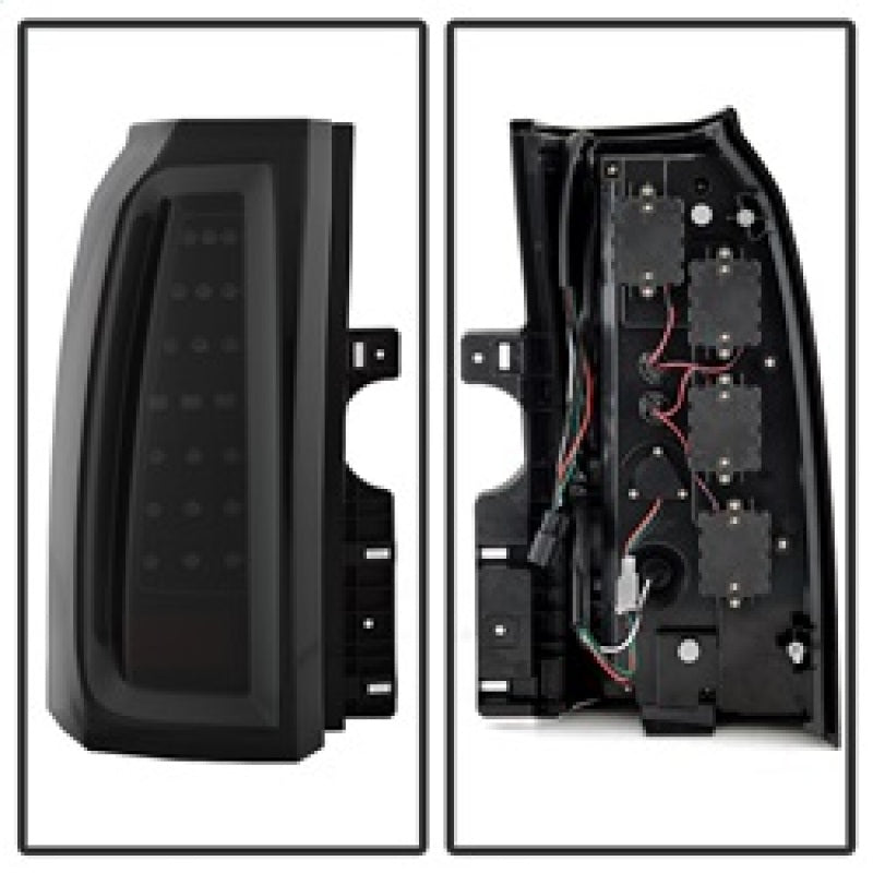 SPYDER 5085078 FITS: Chevy Tahoe / Suburban 15-17 LED Tail Lights Black Smoke (ALT-YD-CTA15-LED-BSM) Tail Lights
