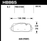 Hawk Performance HB865Z.620 FITS:Hawk 18-19 Audi S5 Performance Ceramic Street Front Brake Pads Brake Pads Performance