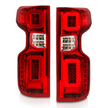 Load image into Gallery viewer, ANZO 311419 FITS: 19-21 Chevy Silverado Work Truck Full LED Taillights Chrome Housing Red Lens G2(w/C light Bars) Tail Lights