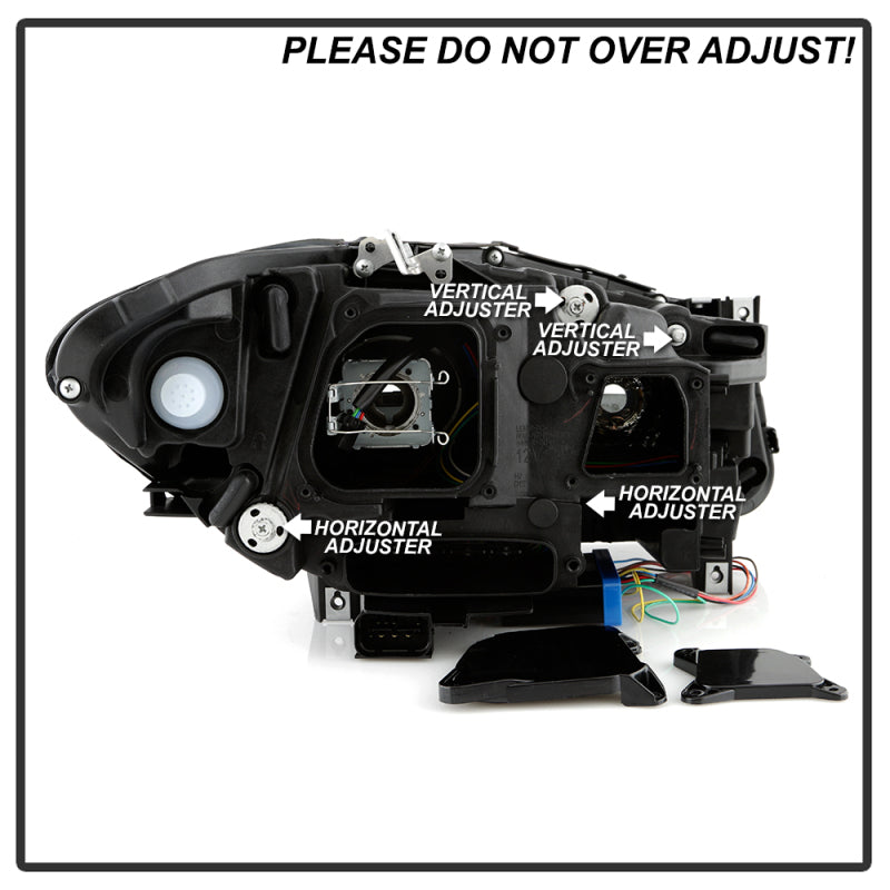 SPYDER 5088208 FITS: BMW 5 Series F10 11-13 Xenon/HID AFS Projector Headlights Black PRO-YD-BMWF10HIDAFS-SEQ-BK Headlights