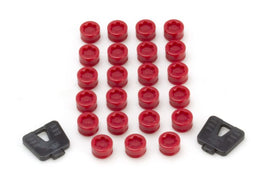 Wheel Mate 33100R FITS: SR45R Caps Set of 20 Red Lug Nuts