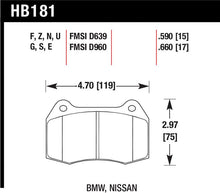 Load image into Gallery viewer, Hawk Performance HB181F.660 FITS:Hawk 94-97 BMW 840CI/850CI HPS Front Street Brake Pads Brake Pads Performance