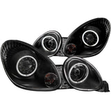 ANZO 121144 FITS: 1998-2005 Lexus Gs300 Projector Headlights w/ Halo Black Headlights