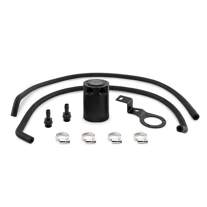 Mishimoto MMBCC-WRX-15PBE FITS: 15-16 Subaru WRX PVC Side Baffled Oil Catch Can Black Oil Catch Cans