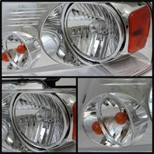 Load image into Gallery viewer, SPYDER 5069825 FITS:xTune Ford F150 04-08 Amber Crystal Headlights Chrome HD-JH-FF15004-AM-C Headlights