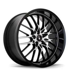 Konig LA67T04405 FITS: Lace 16x7 10x100/114.3 ET40 Black/Machine Spoke Wheels Cast
