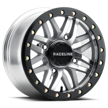 Load image into Gallery viewer, Raceline A91MA-57037+10 FITS: A91MA Ryno 15x7in/4x137 BP/10mm Offset/110.18mm Bore Machined &amp; Black Ring Beadlock Wheel Wheels Cast