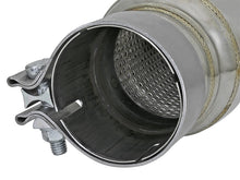 Load image into Gallery viewer, aFe 49M10002 FITS: MACH Force-Xp 304 Stainless Steel Resonator 2.5in Inlet/Outlet x 4in Dia x 15in Body x 19in L X Pipes