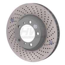 Load image into Gallery viewer, SHW Performance PFR31022 FITS:SHW 2012 Porsche 911 Carrera 4GTS 3.8L w/o Ceramics Right Frt Drill-Dimp MB Brake Rotor(99635141004) Brake Rotors Drilled