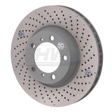 SHW Performance PFR31022 FITS:SHW 2012 Porsche 911 Carrera 4GTS 3.8L w/o Ceramics Right Frt Drill-Dimp MB Brake Rotor(99635141004) Brake Rotors Drilled