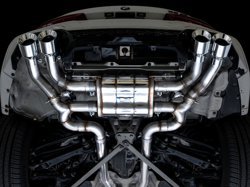 AWE Tuning 3025-42301 FITS: 20-25 BMW X3 M/M Comp (F97) AWD SwitchPath Axle-back Exhaust Chrome Silver Tips Axle Back