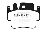 EBC DP51514NDX FITS: 98-05 Porsche 911 (996) (Cast Iron Rotor only) 3.4 Carrera 2 Bluestuff Front Brake Pads Brake Pads Racing