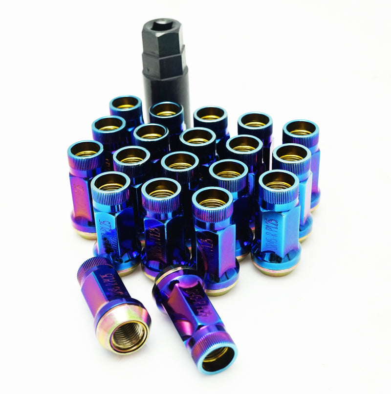 Wheel Mate 32936UN FITS: Muteki SR45R Lug Nut Kit 12x1.5 Burned Blue Lug Nuts