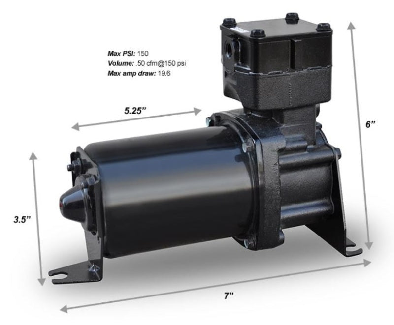 Ridetech 31920002 FITS: Air Compressor 309 Model Thomas Air Compressors