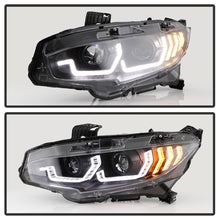Load image into Gallery viewer, SPYDER 5087867 FITS: Honda Civic 16- 2DR/4DR/Hatchback Projector Headlights Black PRO-YD-HC16SI-SEQGR-BK Headlights