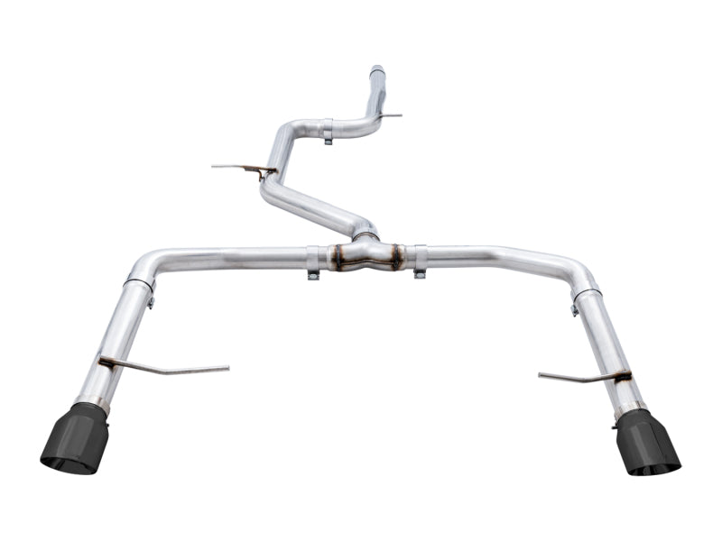 AWE Tuning 3020-23036 FITS: 18-21 Volkswagen Jetta GLI Mk7 Track Edition Exhaust Diamond Black Tips (Fits OEM DP) Catback