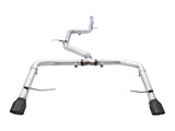 AWE Tuning 3020-23036 FITS: 18-21 Volkswagen Jetta GLI Mk7 Track Edition Exhaust Diamond Black Tips (Fits OEM DP) Catback