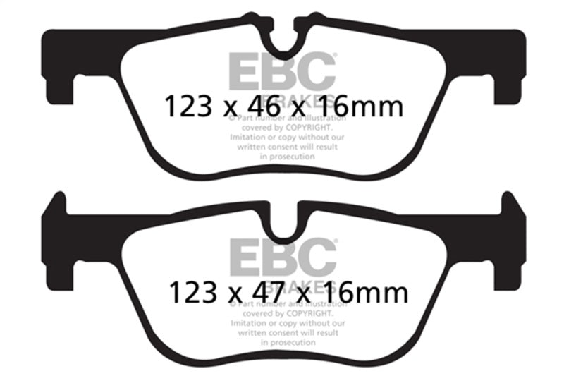 EBC UD1613 FITS: 14+ BMW 228 Coupe 2.0 Turbo ATE calipers Ultimax2 Rear Brake Pads Brake Pads OE