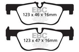 EBC UD1613 FITS: 14+ BMW 228 Coupe 2.0 Turbo ATE calipers Ultimax2 Rear Brake Pads Brake Pads OE