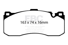 EBC DP51995NDX FITS: 08-10 BMW 135 3.0 Twin Turbo Bluestuff Front Brake Pads Brake Pads Racing