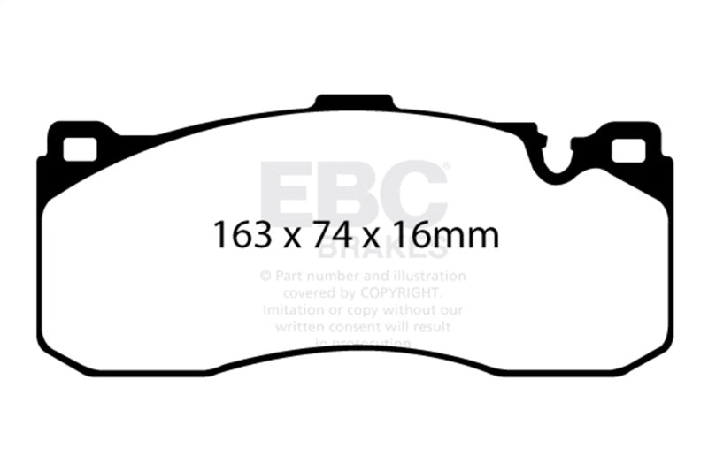 EBC DP41995R FITS: 08-10 BMW 135 3.0 Twin Turbo Yellowstuff Front Brake Pads Brake Pads Performance