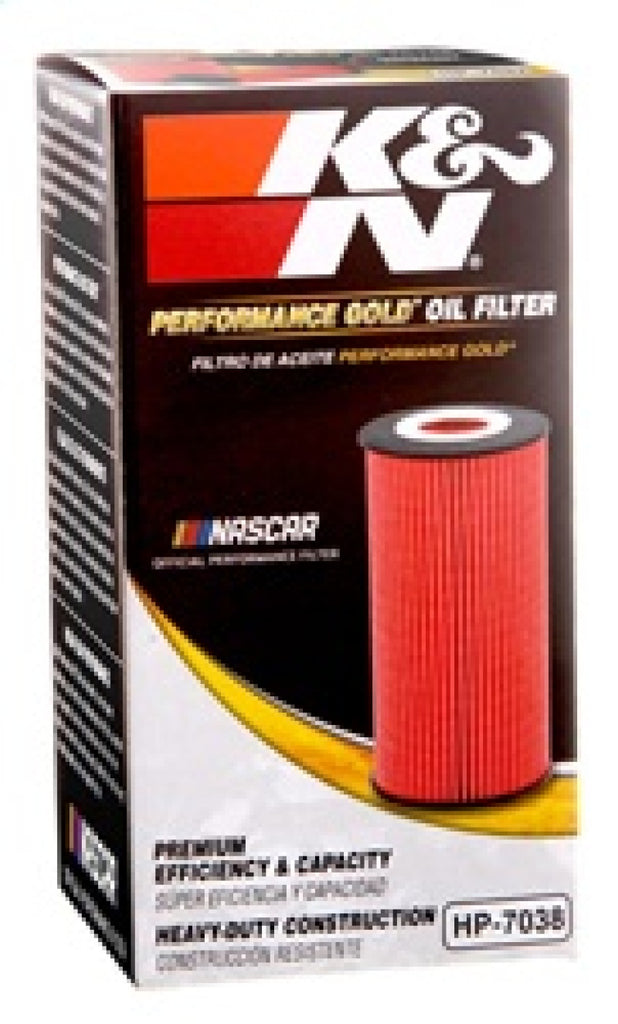 K&N Engineering HP-7038 FITS:K&N Performance Oil Filter for 2019 Audi A3 2.0L Oil Filters