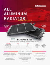 Load image into Gallery viewer, CSF 7206 FITS: Ferrari F355 High Performance All-Aluminum Radiator Left Radiators