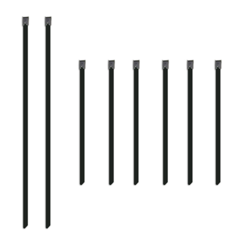 Mishimoto MMTW-TIES FITS: Exhaust Wrap FITS: Set of Six 6in & Two 14in Stainless Steel Locking Ties Exhaust Wrap