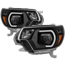 Load image into Gallery viewer, SPYDER 9037542 FITS:xTune Toyota Tacoma 12-15 Headlights Light Bar DRL Black PRO-JH-TTA12-LBDRL-BK Headlights