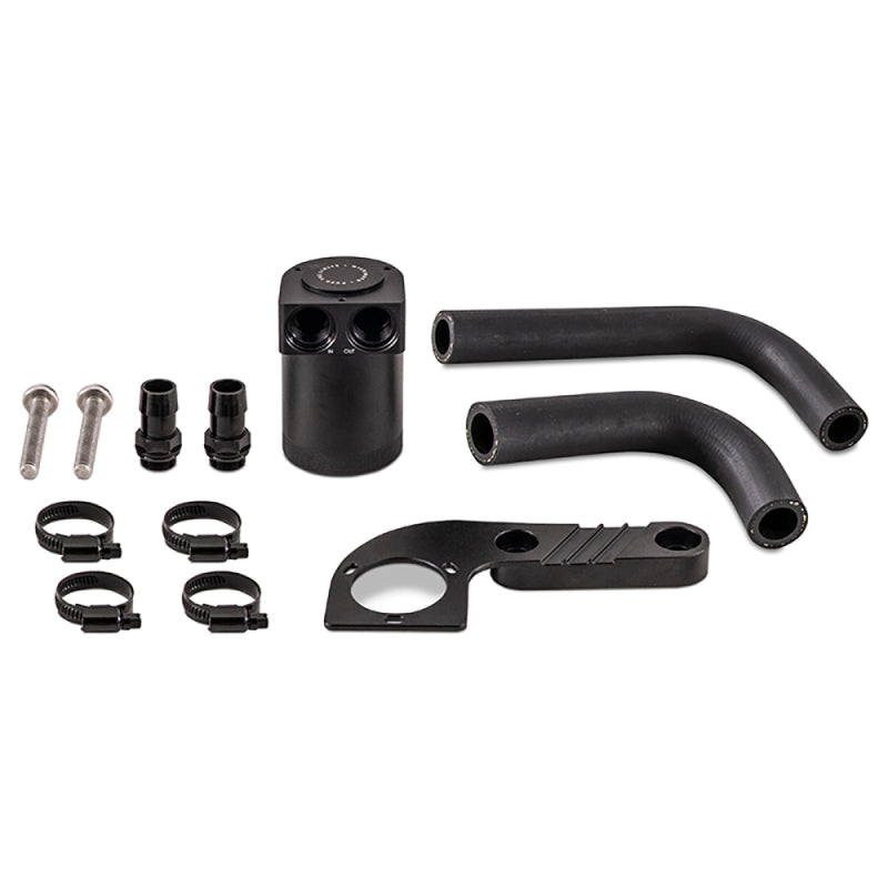 Mishimoto MMBCC-F80-15CBE FITS: 2015+ BMW F8X M3/M4 Baffled Oil Catch Can Wrinkle Black Oil Catch Cans