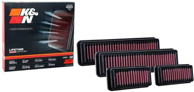 K&N Engineering 33-3160 FITS:K&N BMW X3M/X4M L6-3.0L F/I Turbo Drop In Air Filter Air Filters Drop In