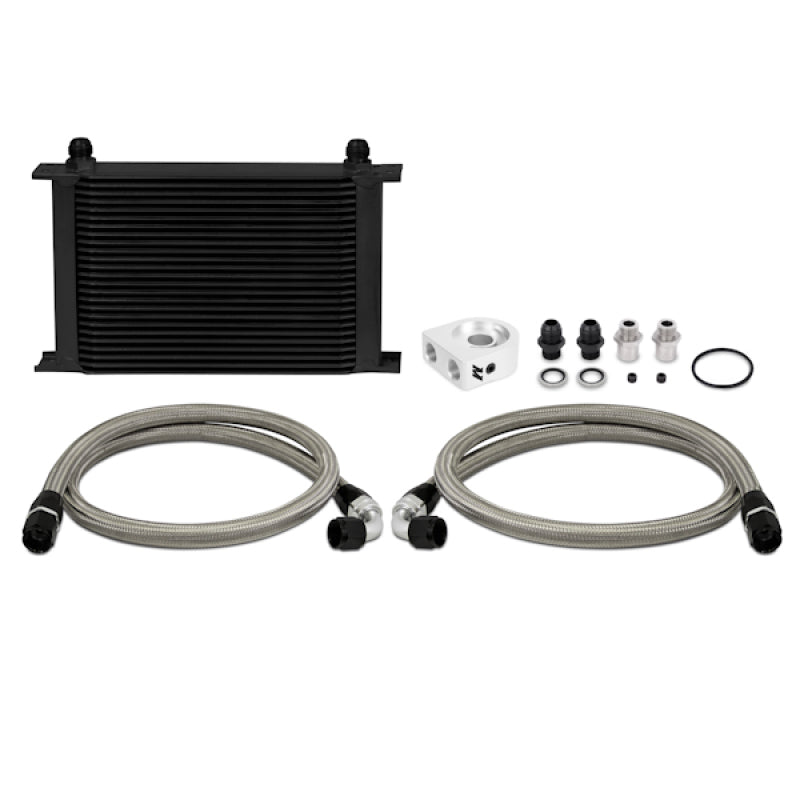 Mishimoto MMOC-U FITS: Oil Coolers FITS: Universal 10 Row Oil Cooler Kit (Metal Braided Lines) Oil Coolers