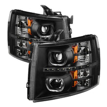 Load image into Gallery viewer, SPYDER 9032189 FITS:xTune Chevy Silverado 1500/2500/3500 07-13 LED Halo Projector Headlights Black PRO-JH-CSIL07-CFB-BK Headlights