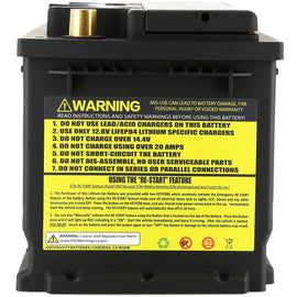 Antigravity Batteries AG-H7-60-RS FITS:Antigravity H7/Group 94R Lithium Car Battery w/Re-Start Batteries