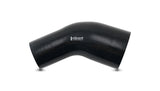 Vibrant 19757 FITS: 2.00in ID x 2.50in ID Gloss Black Silicone 45 Degree Transition Elbow Silicone Couplers & Hoses
