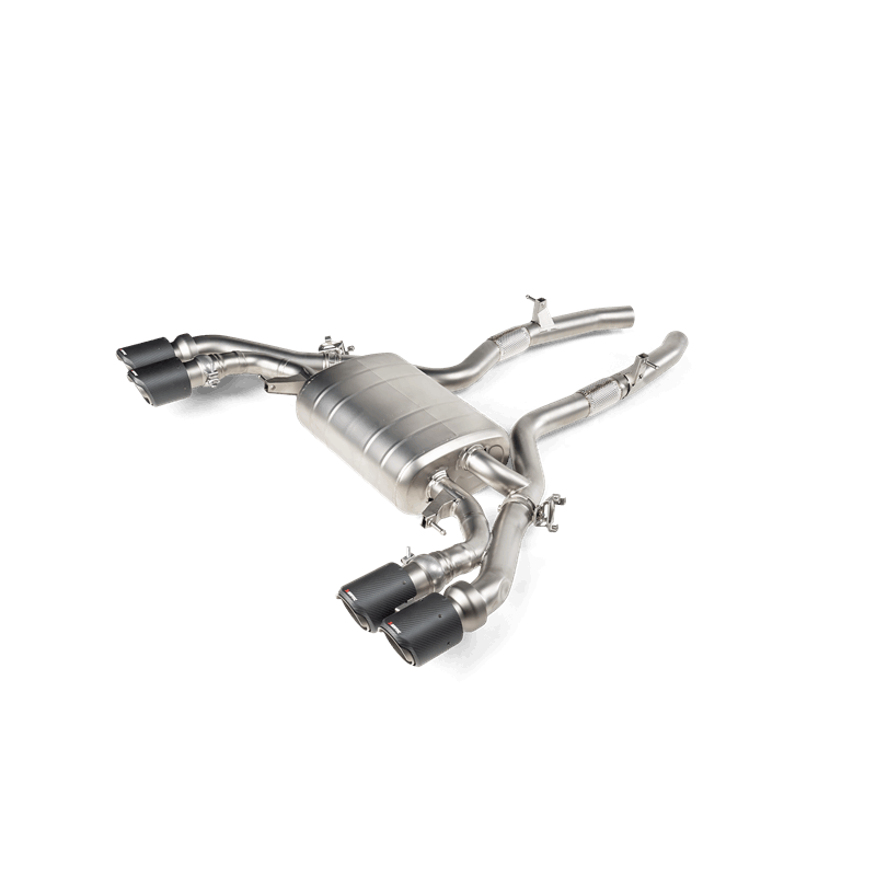 Akrapovic S-BM/T/10H FITS: 19-20 BMW X3 M/X4 M (F97/F98) w/OPF/GPF Slip-On Line (Titanium) (Req. Tips) Muffler