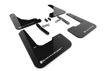 Load image into Gallery viewer, Rally Armor MF122-UR-BLK-WH FITS: 24-25 Tesla Model 3 Highland Black UR Mud Flap White Logo Mud Flaps