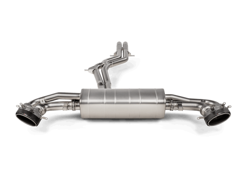 Akrapovic S-AU/TI/20H FITS: 2020+ Audi RS Q8 (M4) Evolution Line Cat Back (Titanium) w/Carbon Fiber/Titanium Tips Catback
