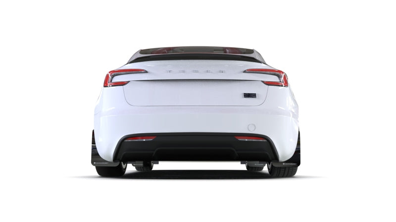 Rally Armor MF122-UR-BLK-RD FITS: 24-25 Tesla Model 3 Highland Black UR Mud Flap Red Logo Mud Flaps
