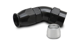 Vibrant 28412 FITS: 45 Degree One Piece Hose End for PTFE Lined Hose Size -12AN Fittings